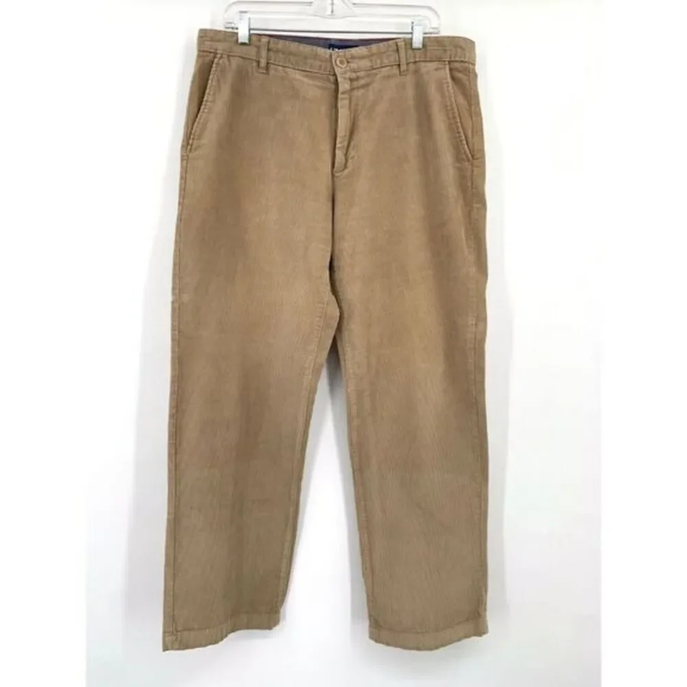 Izod Tan Corduroy Straight Fit Cotton Men's Pants Size W34‎ L29